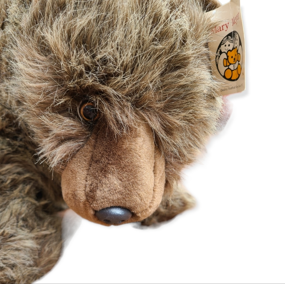 NWT MARY MYER VINTAGE GROWLY GRIZZLY STUFFED ANIMAL BEAR LARGE